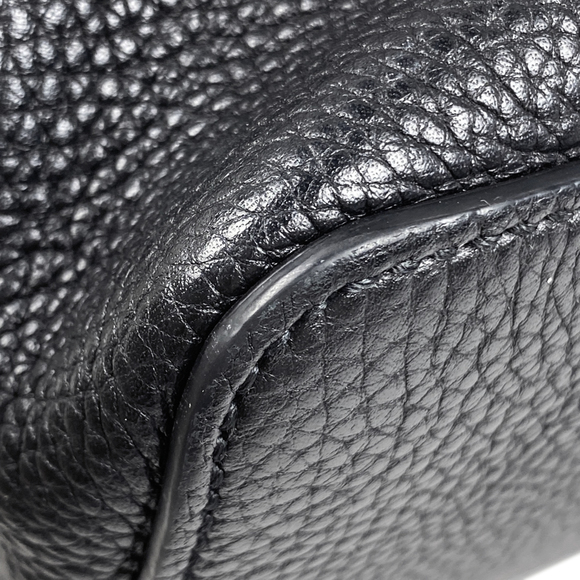 Gucci Soho Handbag 2way Shoulder Bag Interlocking G Fringe Leather Black - Picture 3 of 7